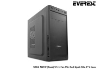ATX-EVEREST 309K Peak-300W 12CM FAN (Real 250w) Siyah KASA - 1